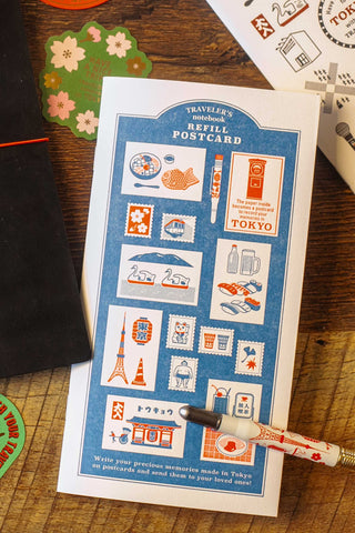 TRAVELER’S COMPANY Refill TOKYO Postcard Notebook