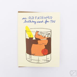 Old Fashioned Birthday Card