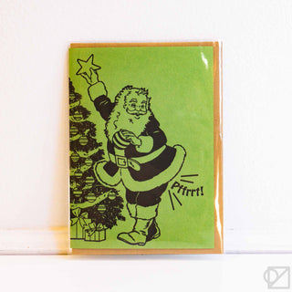 Santa Fart Greeting Card