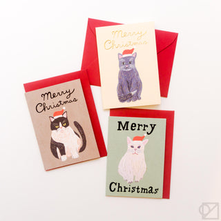 Santa Cat Mini Cards