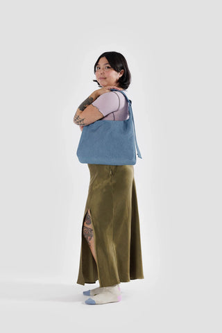 BAGGU Nylon Shoulder Bag Digital Denim