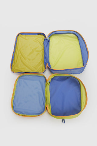 BAGGU Large Packing Cube Set Mesh Sunny