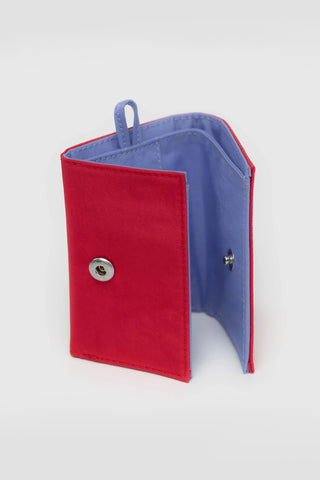 BAGGU Snap Wallet Candy Apple