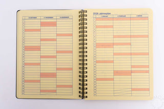 DELFONICS 2025 Rollbahn Metallic A5 Monthly Planner Polarize