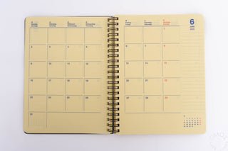 DELFONICS 2025 Rollbahn Metallic A5 Monthly Planner Polarize