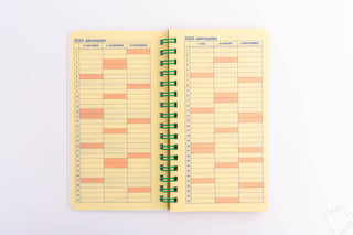 DELFONICS 2025 Rollbahn Snake Slim Monthly Planner