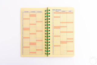 DELFONICS 2025 Rollbahn Snake Slim Monthly Planner