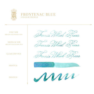 Ferris Wheel Press Bottled Ink Frontenac Blue