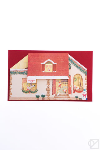 House Santas Holiday Pop-Up Card