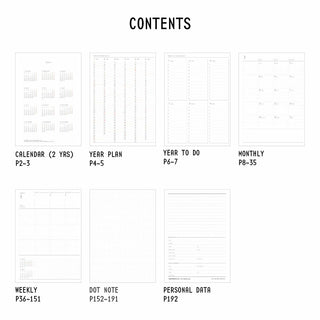 HIGHTIDE 2025 Lutz B6 Weekly Vertical Planner