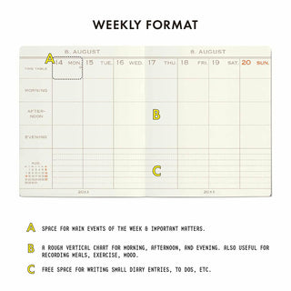 HIGHTIDE 2025 My Diary Weekly Vertical Planner Snake