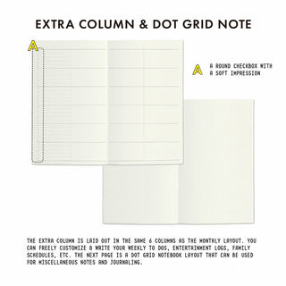 HIGHTIDE 2025 Shine B6 Slim Monthly Planner