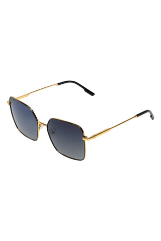 KOMONO Audrey Sunglasses Gold Glossy Black