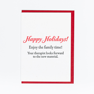 Therapist Holiday Greeting Card