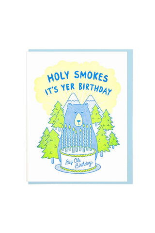 Holy Smokes Birthday Card