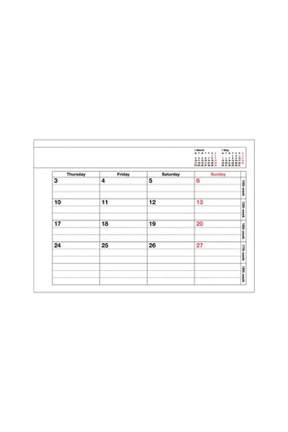 MARK'S 2025 Notebook Calendar B7 Extra Small