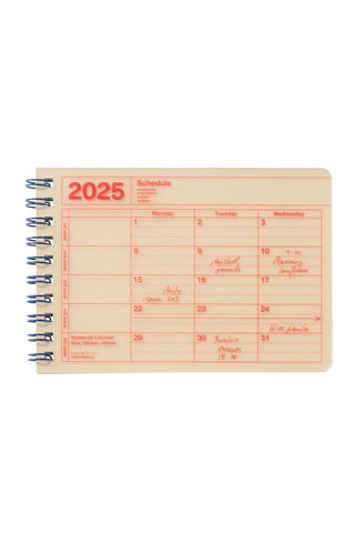 MARK'S 2025 Notebook Calendar B7 Extra Small