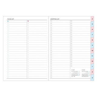 MARK'S 2025 Panda Motif B6 Monthly Planner