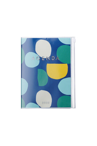 MARK'S 2025 DOTS A6 Weekly Vertical Planner Navy