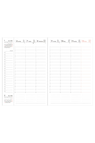 MARK'S 2025 COLORS B6 Weekly Vertical Planner