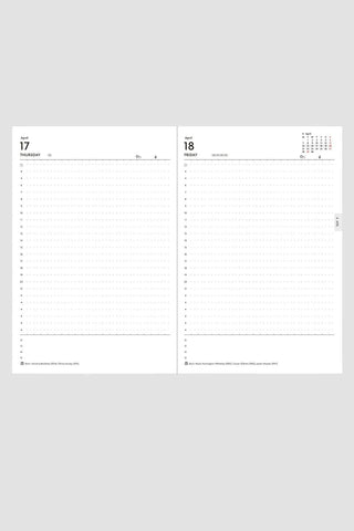 MARK'S 2025 EDiT B6 Page-A-Day Planner Refill