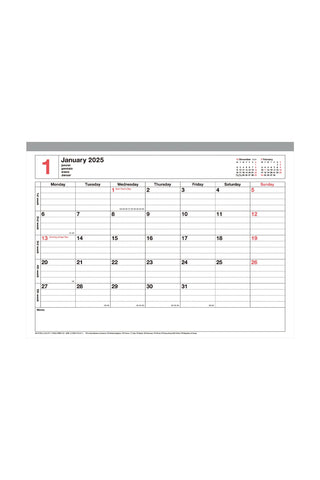 MARK'S 2024-2025 Notebook Calendar B5 Medium