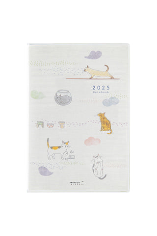 Midori 2025 B6 Weekly + Memo Planner Sayo Koizumi Cats