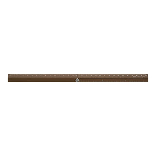 Midori Aluminum 30cm Multi Ruler Brown