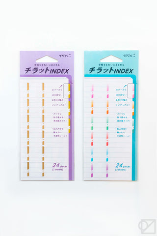 Midori Chiratto Monthly Index Stickers