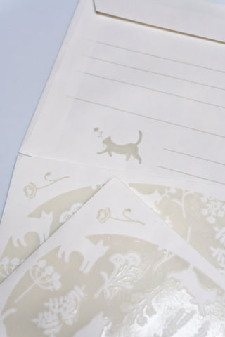 Midori Watermark Letter Set Cat