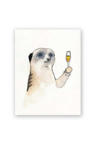 Meerkat Cheers Greeting Card