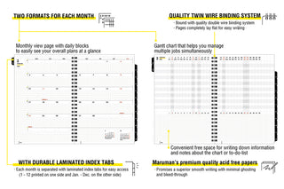 Mnemosyne 2025 Monthly A5 Diary