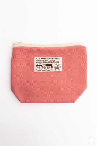 O,LD! Triangle Pouch Pink Canvas