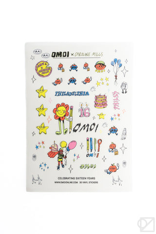 OMOI x Caroline Mills Sweet Sixteen Sticker Sheet