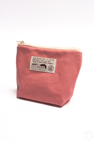 O,LD! Triangle Pouch Pink Canvas