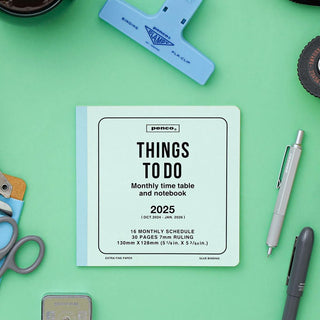 penco 2025 Things To Do Square Monthly Planner