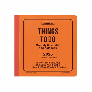 penco 2025 Things To Do Square Monthly Planner