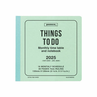 penco 2025 Things To Do Square Monthly Planner