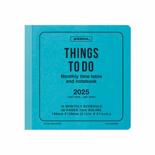 penco 2025 Things To Do Square Monthly Planner