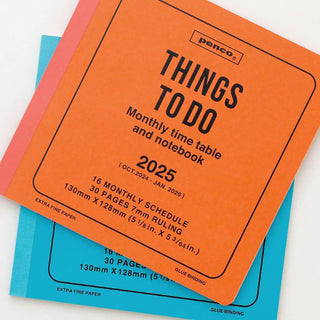 penco 2025 Things To Do Square Monthly Planner