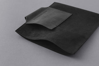 PLOTTER Leather Binder Case A5 Size Black x Black