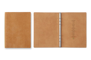 PLOTTER Pueblo 6-Ring Leather Binder A5 Size Beige