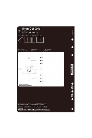 PLOTTER Refill Memo Pad 5mm Dot Grid A5 Size