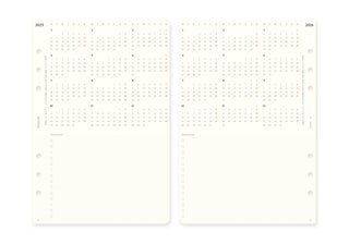 PLOTTER 2025 Weekly Schedule Diary Refill A5 Size