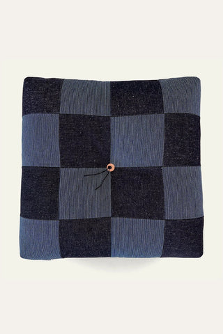 Peace Cabin FROEBEL Cushion Denim & Ticking Stripes