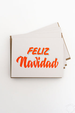 Feliz Navidad Sign Painter Card Box Set