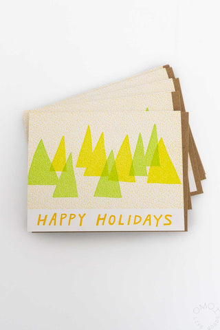 Happy Holidays Trees Card Box Set