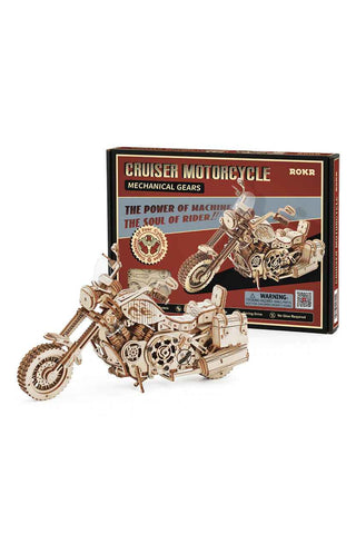 ROKR Cruiser Motorcycle Wooden Puzzle