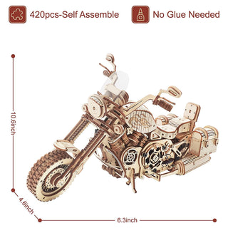 ROKR Cruiser Motorcycle Wooden Puzzle