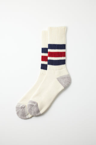 ROTOTO Coarse Ribbed Old School Crew Socks